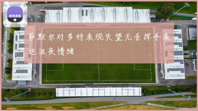 萨默尔对多特表现失望无奈挥手表达沮丧情绪