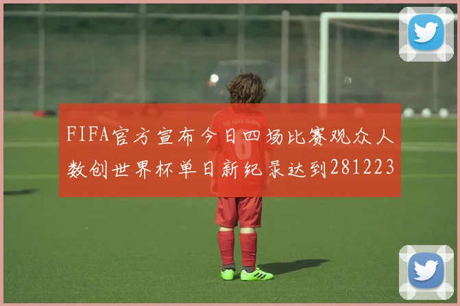 FIFA官方宣布今日四场比赛观众人数创世界杯单日新纪录达到281223人